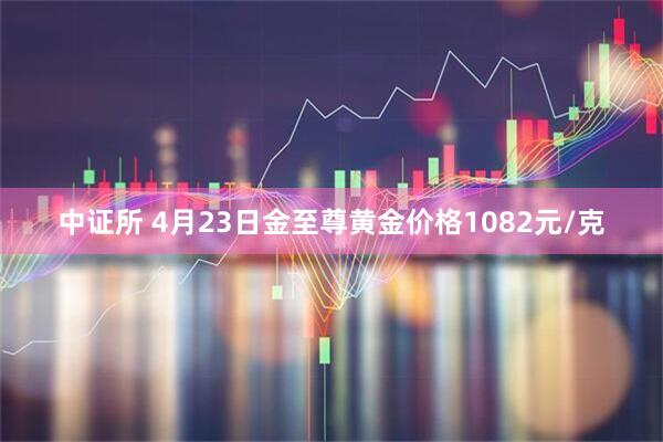 中证所 4月23日金至尊黄金价格1082元/克
